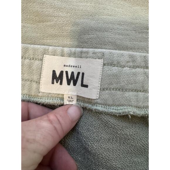 Madewell Sweatshirt Skirt Womens XL Sage Green French Terry Preppy Tenniscore - Picture 8 of 12